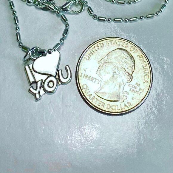 AVL Sterling 925 Silver “I ❤️ You” Necklace - Picture 7 of 9